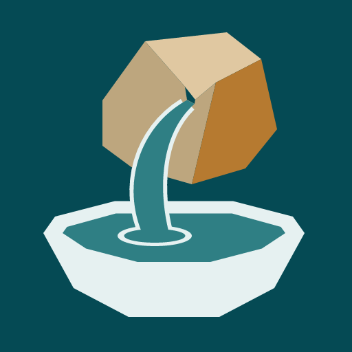 The Sadri icon: water springing from a rock into a bowl.
